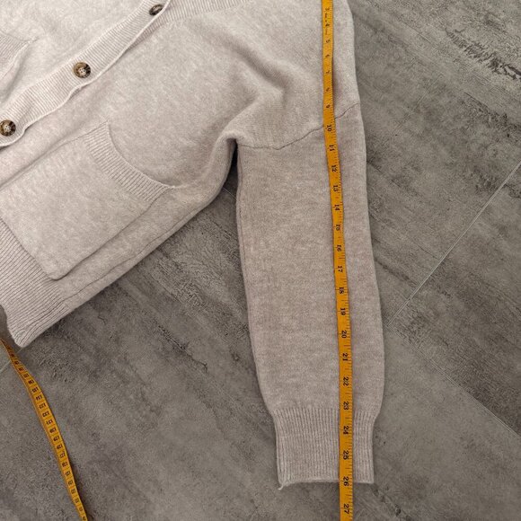 Shein Cozy Oversized Cream Cardigan with Buttons Size M - Picture 8 of 9
